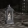 LED figure “Silver Lantern with a candle” 5.5 × 13 × 5.5 cm, plastic, batteries AG13x3, glow warm white