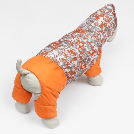 Orange overall overalls, fleece, XL (DS 32-34, Osh 32, OG 40-44 cm)-4