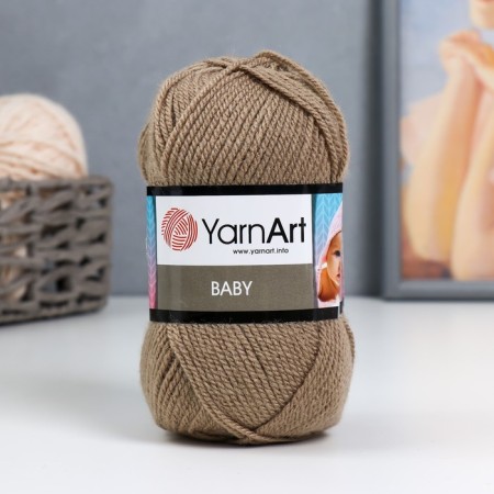 Yarn "Baby" 100% acrylic 150m/50g (218 t. Bezhev)-4