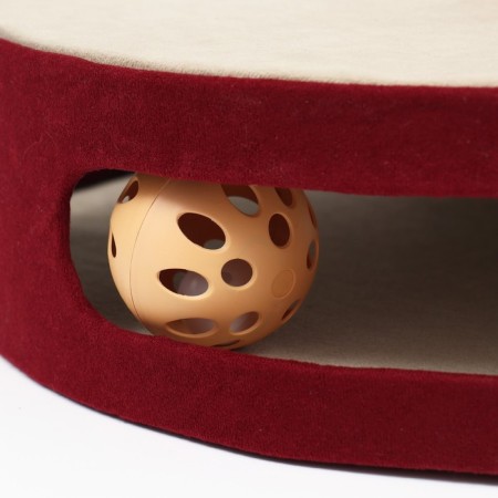 Claw -stall on a stand, base - a toy with a ball, 34 x 46 cm, burgundy-5