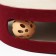Claw -stall on a stand, base - a toy with a ball, 34 x 46 cm, burgundy