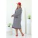Cardigan female, size 58, gray color