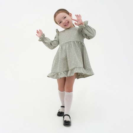 Children's dress KAFTAN "Stars", p. 32 (110-116), mint-4