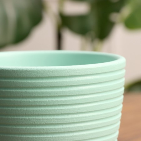 Pot Flower spiral turquoise crocus No. 1, 0.7 l, D - 11.7 cm-2