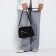 Bag Cross-Bodi with a zipper, black color