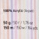 Yarn "Baby" 100% acrylic 150m/50g (585 black)