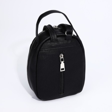 Bag Cross-Bodi Medvedkovo with a zipper, black color-2