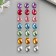 Sticker of rhinestones plastic "oval" mix 18x8 cm