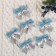 Decoration of the Christmas tree "Bant" (set 12 pcs) 5.5x5 cm, silver-blue