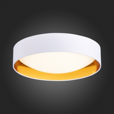 Ceiling EVOLUCE lamp. Sle201122-01. Orbio. 1x24 W, LED, 4000K, 700 LM, 42x42x10.5 cm, white color, gold-2