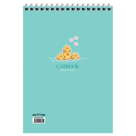 Notepad A5 60 sheets on the crest Meshu "Cat Book", plastic cover mix-4