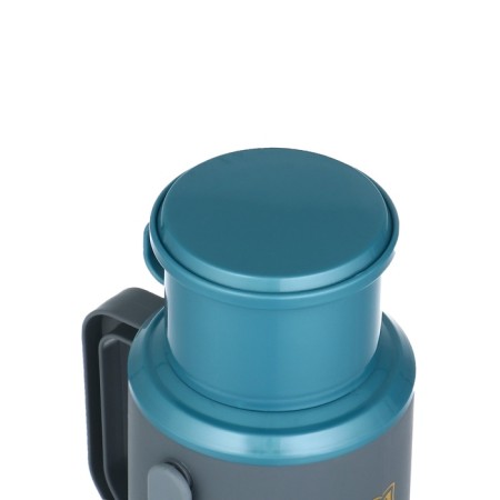 Thermos 1.2 l, with a glass flask, retains heat 24 hours, turquoise-4