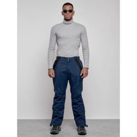 Semi-combinezone ski insulated male winter, size 52, dark blue color-4