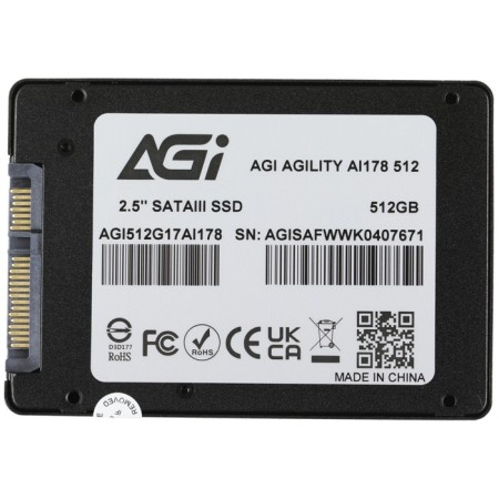 SSD AGI SATA III 512GB AGI512G17AI178 AI178 2.5 "-4