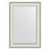 EvoFORM mirror in a baguette frame, with fatset, 78 mm, 64x94 cm, color white skin with chromium