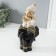 Polystone souvenir "Little Buddha on the Black Elephant" 14x14x30 cm
