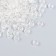 Beads for creativity plastic "Crystal with faces transparent" set of 20 grams 0.4x0.6x0.6 cm