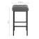 Har lobe metal stool/eco -leather, white/white 35x35x65 cm