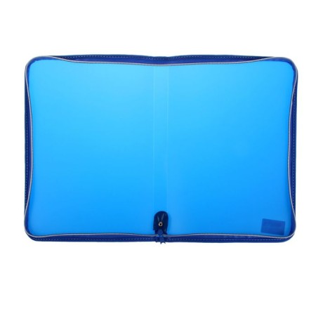 Plastic folder A4, 325 x 230 x 25 mm, lightning around, calligrata "office", PM-A4-11, 0.5 mm, color, texture "sand", blue-1