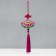 Suspension Textile "Lotus" bright pink 2x10x29 cm