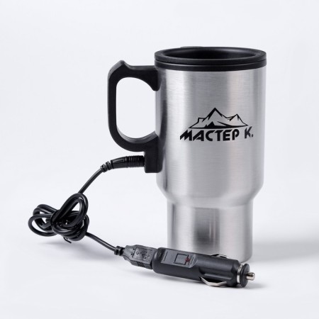 Thermal circle, 450 ml, car "Master K", retains heat 4 hours, 12 x 17 cm, chrome-1