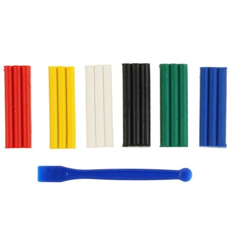 Plasticine Wax "Blue Tractor" 6 centers, 90 g-1