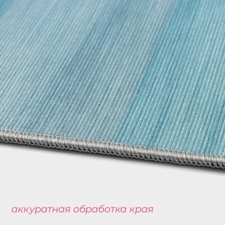 Bathroom mat “Lazurny”, 50 × 80 cm, blue color-3