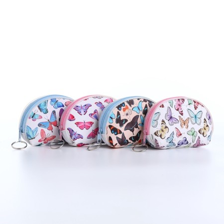 Monetnik's wallet with a zipper, color mix