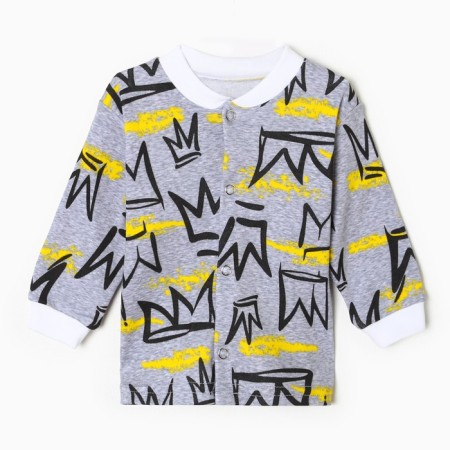 Nursery blouse, gray/crown, height 62 cm