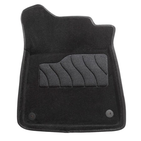 Pile rug for Audi A8 III (D4), 2010-2017, black-1