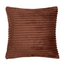 Pillowcase decorative Ethel color brown, 40x40 cm, velsoft, 100% p/e