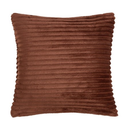 Pillowcase decorative Ethel color brown, 40x40 cm, velsoft, 100% p/e