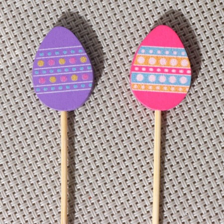 Skewers of the shade "Easter eggs", 12 cm, set 25 pcs-1