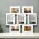 Photo frame plastic in 7 photos 10x15, 13x18 cm "Collage" white 57x49.5x2.5 cm