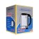 Electric Volzhanka kettle ech-105, glass, 2 l, 1500 watts, black
