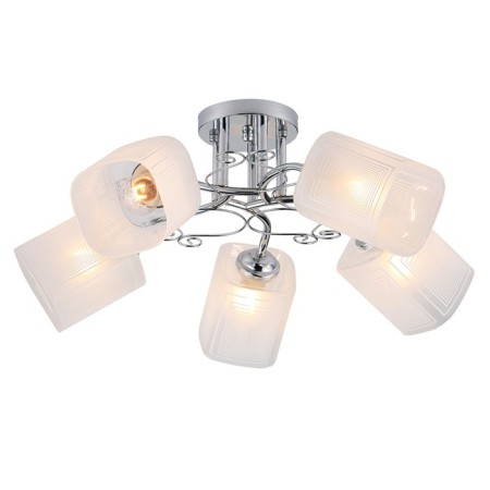 Ceiling light ESCADA, 1105/5PL. 5x40W, E27, 500x500x230 mm, chromium color