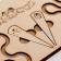 Puzzle interhemispheric board Small "Curls and Laralger"