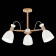 Ceiling EVOLUCE lamp. Sle103802-03. Balcamo. 3x60 watts, E27, 59x59x45 cm, color light wood, white