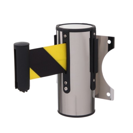 Wall block with exhaust ribbon-280cm yellow black, height-13.5cm, width 11cm