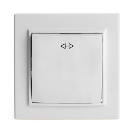 Switch (switch) electric cross 1-clavy, Stekker Erna, PSW10-9009-01, Bely 1022451