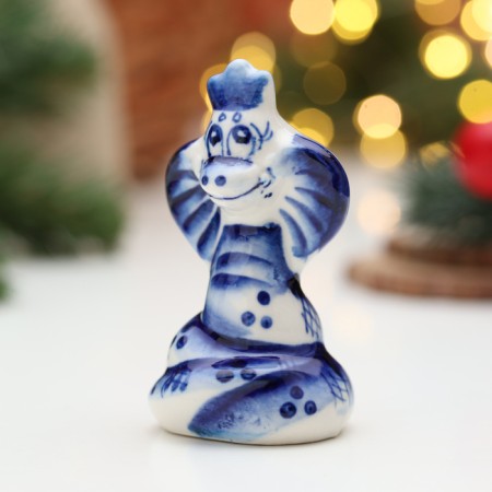 Souvenir "Korolev Snake", Gzhel, 8 cm-1