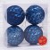 Set of balls plastic D-10 cm, 4 pcs "Gray" blue