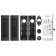 Set for sliding doors SH011 URB BPVD-77, the color of the warmed nickel