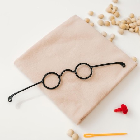Glasses for toys, set 4 pcs, size 1 pc: 2.5 × 7 × 5.3 cm, black color-4