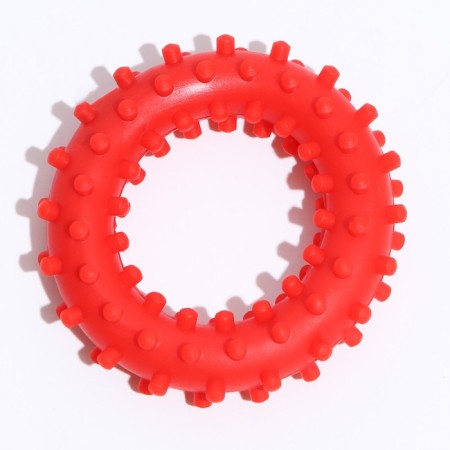 Toy "Ring with spikes No. 2", 6.8 cm, red-1