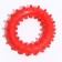 Toy "Ring with spikes No. 2", 6.8 cm, red
