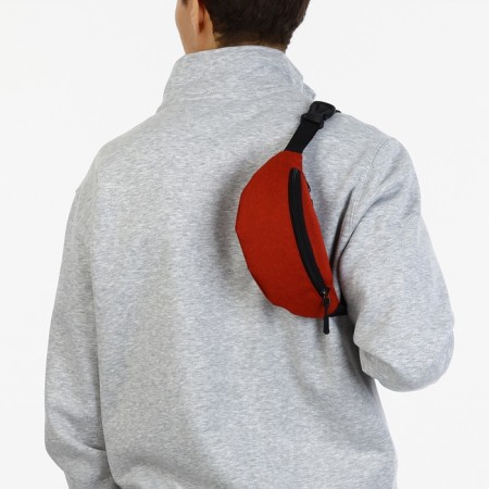Waist bag, 23*8*11 cm, lightning department, 2 n/pocket, red-6