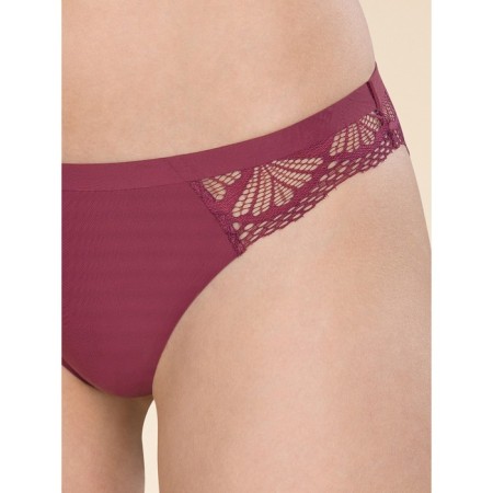 Female cowards, size 44, burgundy color-2