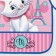 Apron with children "Paris", cats aristocrats, 49x39 cm