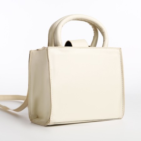 Bag Female Tout with zipper, milk color-2